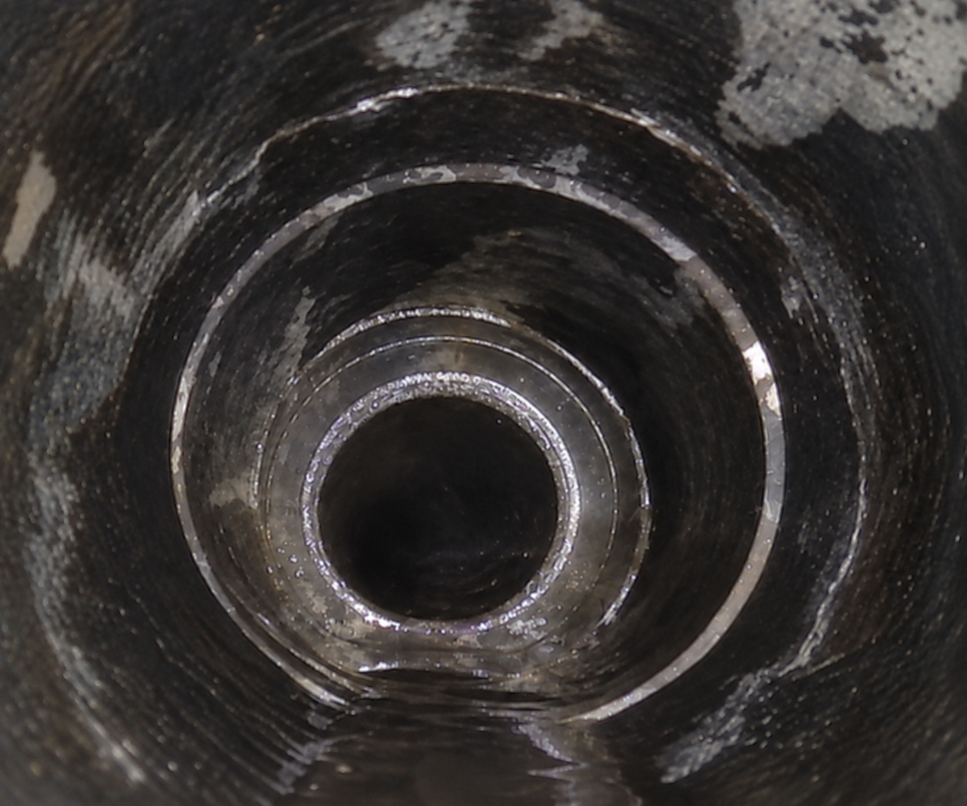 Interior camera view of a sewer pipe after hydro jetting, cleaned and ready for CIPP restoration